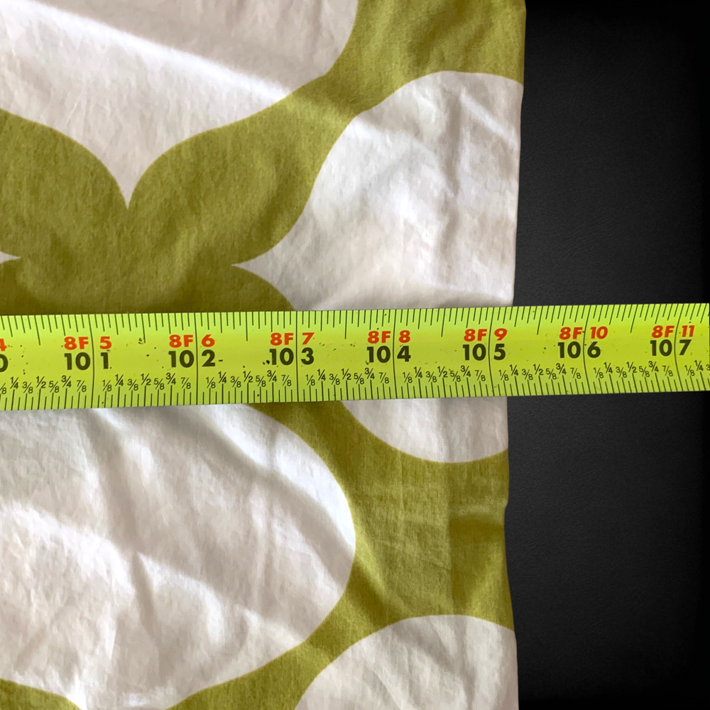 Vtg Y2K Jonathan Adler King Duvet Cover Set 2 Euro Shams Green White Geometric - Picture 8 of 11